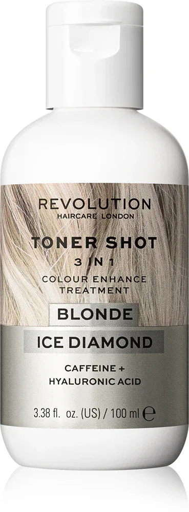 Тонирующее средство для волос Revolution Haircare Toner Shot Blonde Ice Diamond для натуральных и окрашенных волос, 100 мл, оттенок Ice Diamond