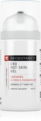 Neobotanics CBD Hot Skin Gel - Согревающий массажный гель с CBD, 100 мл
