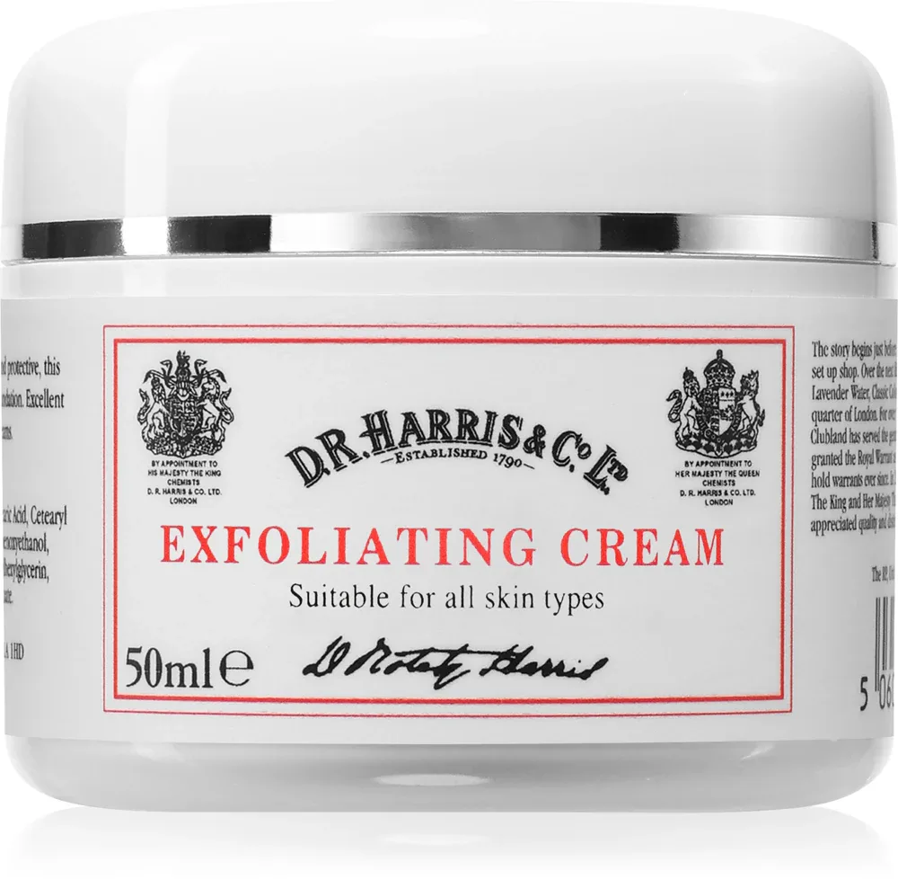 Крем для лица D.R. Harris Exfoliating Cream отшелушивающий, для мужчин, для любого типа кожи, 50 мл