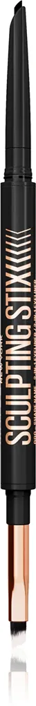 MAYBELLINE NEW YORK Sculpting Stix - Автоматический карандаш для век с кисточкой, 1 шт, оттенок 16 Black Blur