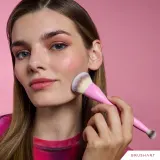 BrushArt Double Duty Concealer & Foundation brush - Кисть для тонального крема и консилера двусторонняя, 1 шт — фото 3