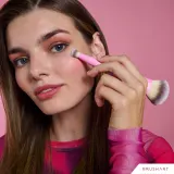 BrushArt Double Duty Concealer & Foundation brush - Кисть для тонального крема и консилера двусторонняя, 1 шт — фото 4
