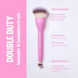 BrushArt Double Duty Concealer & Foundation brush - Кисть для тонального крема и консилера двусторонняя, 1 шт — фото 5
