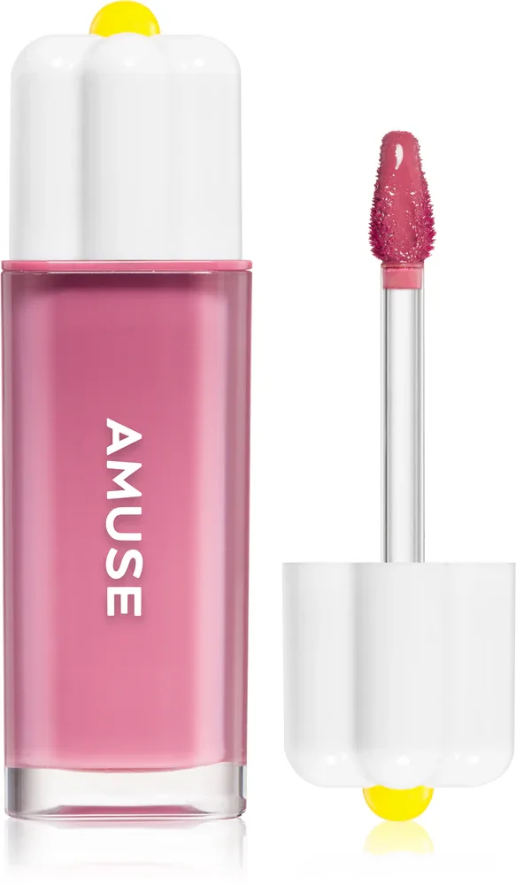 Блеск для губ AMUSE Dew Tint с высоким блеском, увлажняющий, 4 г, оттенок 08 Amethyst