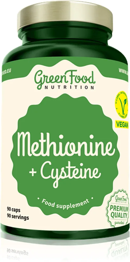 Добавка пищевая GreenFood Nutrition Methionin + Cysteine с метионином, цистеином и витамином B6, 90 капсул