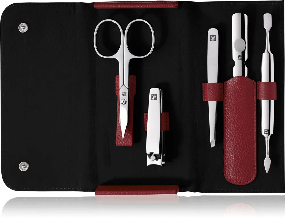 Zwilling Classic Inox - Набор для маникюра + кожаный чехол