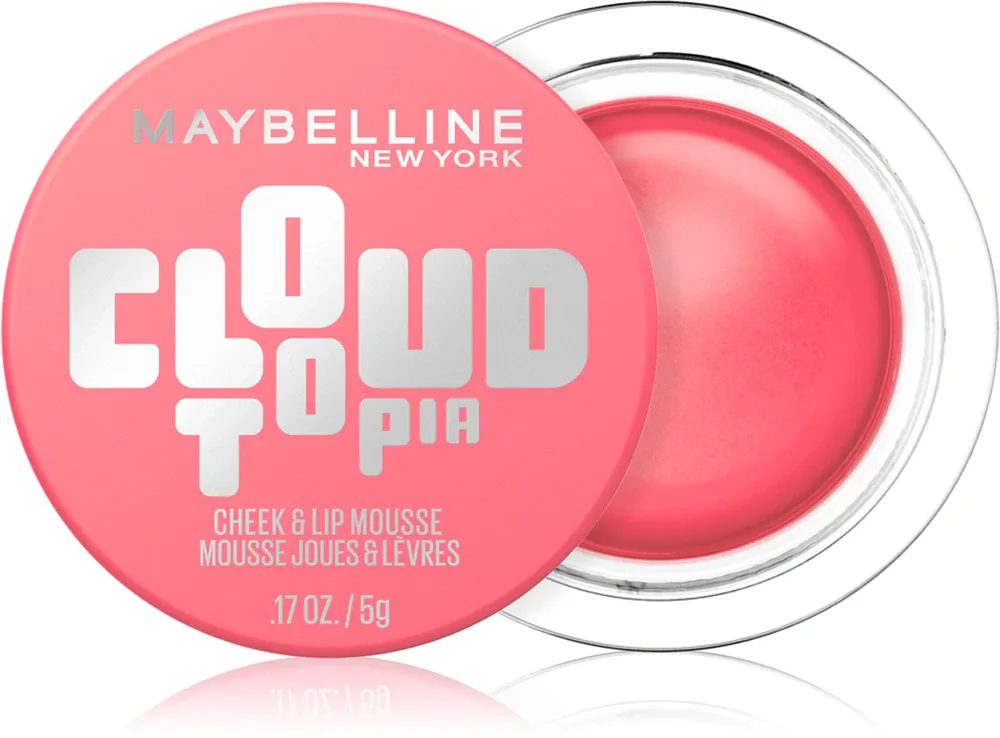 MAYBELLINE NEW YORK CloudTopia - Румяна для лица Maybelline CloudTopia с лёгкой текстурой, для естественного румянца, 5 г, 5 г, оттенок 07 Moonlit Rose