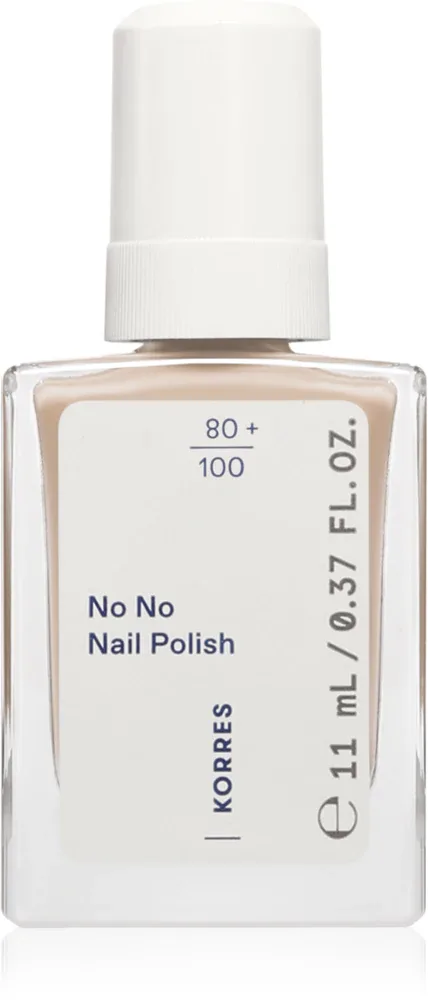 Лак для ногтей Korres No No Nail Polish ухаживающий, с миндальным маслом, 11 мл, оттенок 34 Sand