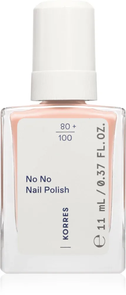 Лак для ногтей Korres No No Nail Polish ухаживающий, с миндальным маслом, 11 мл, оттенок 20 Peach Blush