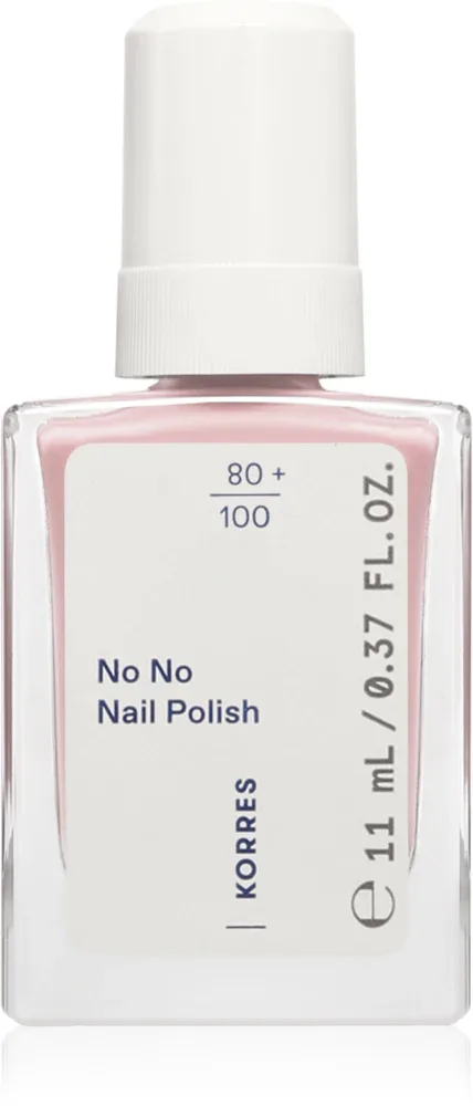 Лак для ногтей Korres No No Nail Polish ухаживающий, с миндальным маслом, 11 мл, оттенок 17 Creamy Pink