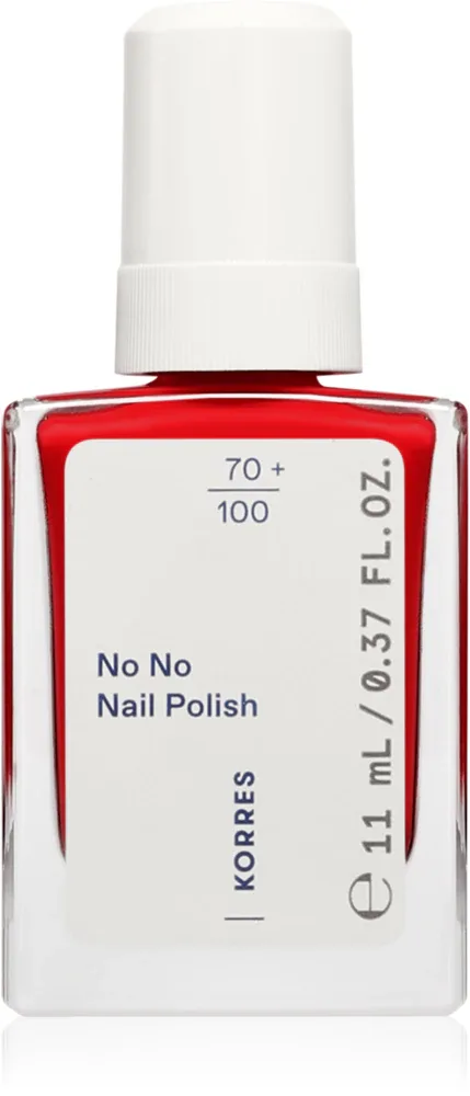 Лак для ногтей Korres No No Nail Polish ухаживающий, с миндальным маслом, 11 мл, оттенок 51 True Red