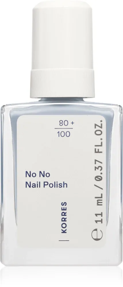 Лак для ногтей Korres No No Nail Polish ухаживающий, с миндальным маслом, 11 мл, оттенок 72 Pastel Blue