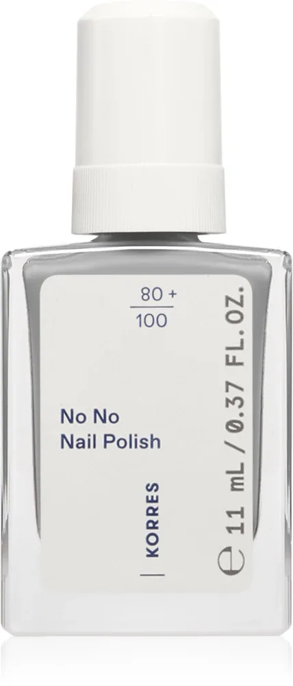 Лак для ногтей Korres No No Nail Polish ухаживающий, с миндальным маслом, 11 мл, оттенок 75 Foggy Blue