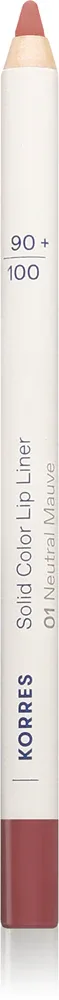 Korres Solid Color Lip Liner - Карандаш для губ, 1.2 г, оттенок 01 Neutral Mauve