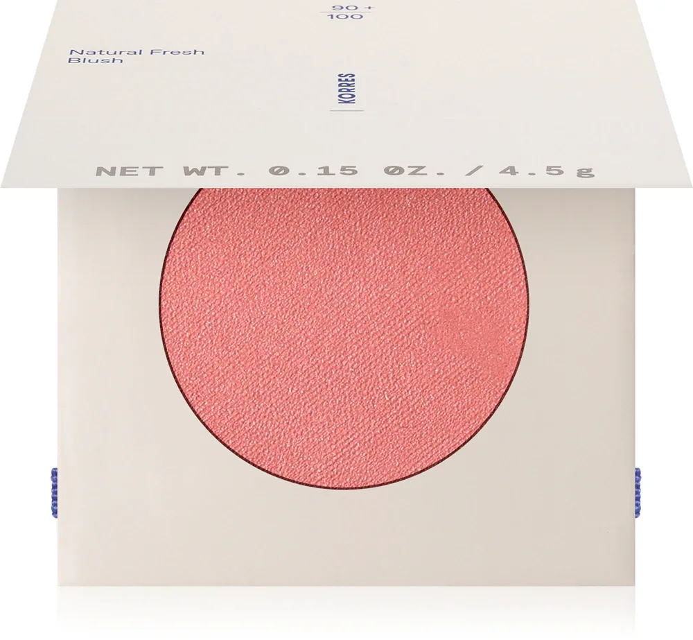 Korres Natural Fresh Blush - Румяна в компакте, 4.5 г, оттенок Warm Peach