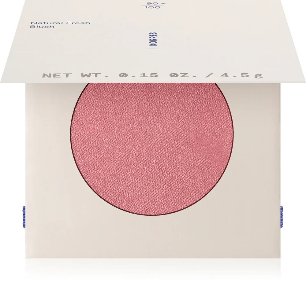 Korres Natural Fresh Blush - Румяна в компакте, 4.5 г, оттенок Dusty Rose