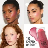 Rimmel Multi-Tasker Blush'N'brush - Румяна для щек в стике с кисточкой, 8 г, оттенок 150 Cherry On Point — фото 3