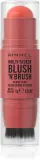 Rimmel Multi-Tasker Blush'N'brush - Румяна для щек в стике с кисточкой, 8 г, оттенок 250 Coral Dust — фото 1