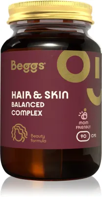 Добавка биологически активная Beggs Hair Skin Balanced Complex для волос и кожи, 90 капсул