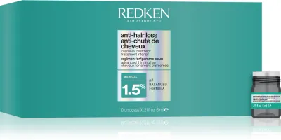 Redken Anti-Hair Loss Intensive Treatment - Интенсивный курс по уходу за волосами против выпадения волос 1.5% Aminexil, 10 мл