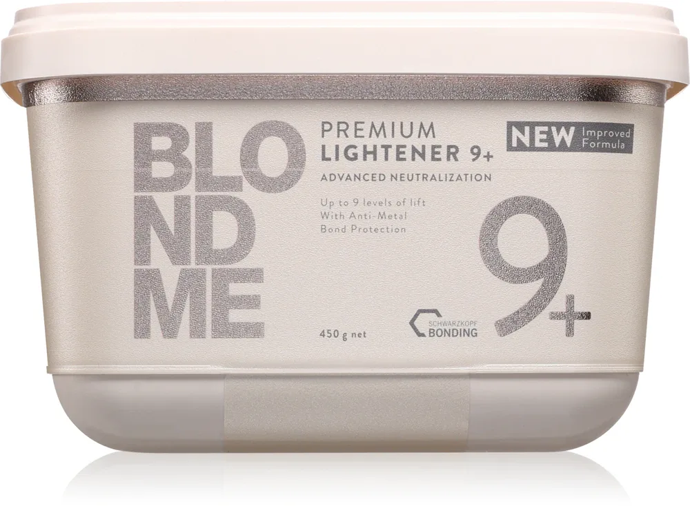 Schwarzkopf Professional Blondme Premium Lightener 9+ - Рассветляющий порошок для волос блонд, 450 г