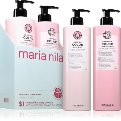 Maria Nila Luminous Colour Set - Подарочный набор для окрашенных волос, 2 шт