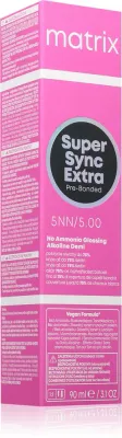 Matrix Super Sync Extra Pre-Bonded - Постоянная краска для волос без аммиака 5NN, 90 мл