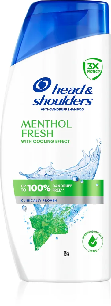 Head & Shoulders Menthol Fresh - Шампунь против перхоти с охлаждающим эффектом, 625 мл