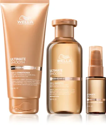 Wella Professionals Ultimate Smooth - Удобная упаковка для придания блеска и смягчения волос, 3 шт