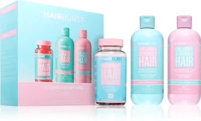 Набор для волос Hairburst The Chewable Hair Growth Bundle шампунь, кондиционер и жевательные витамины, 1 шт