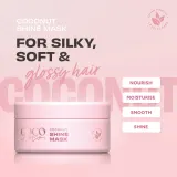 Lee Stafford CoCo LoCo Agave - Маска для сияющих, увлажняющих и смягчающих волос, 200 мл — фото 3