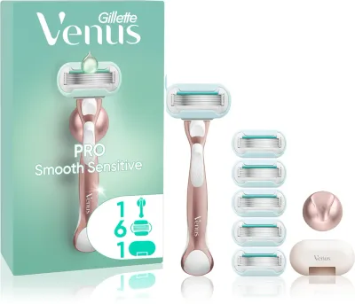 Gillette Venus PRO Smooth Sensitive - набор для бритья для женщин, 9 шт