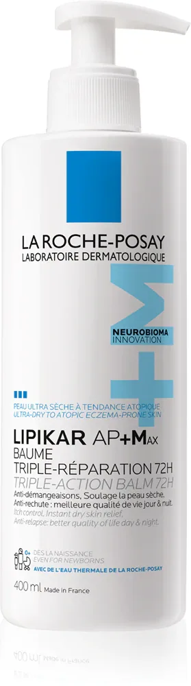 La Roche-Posay Lipikar AP+Max Balm - Увлажняющий бальзам для тела для сухой и атопической кожи