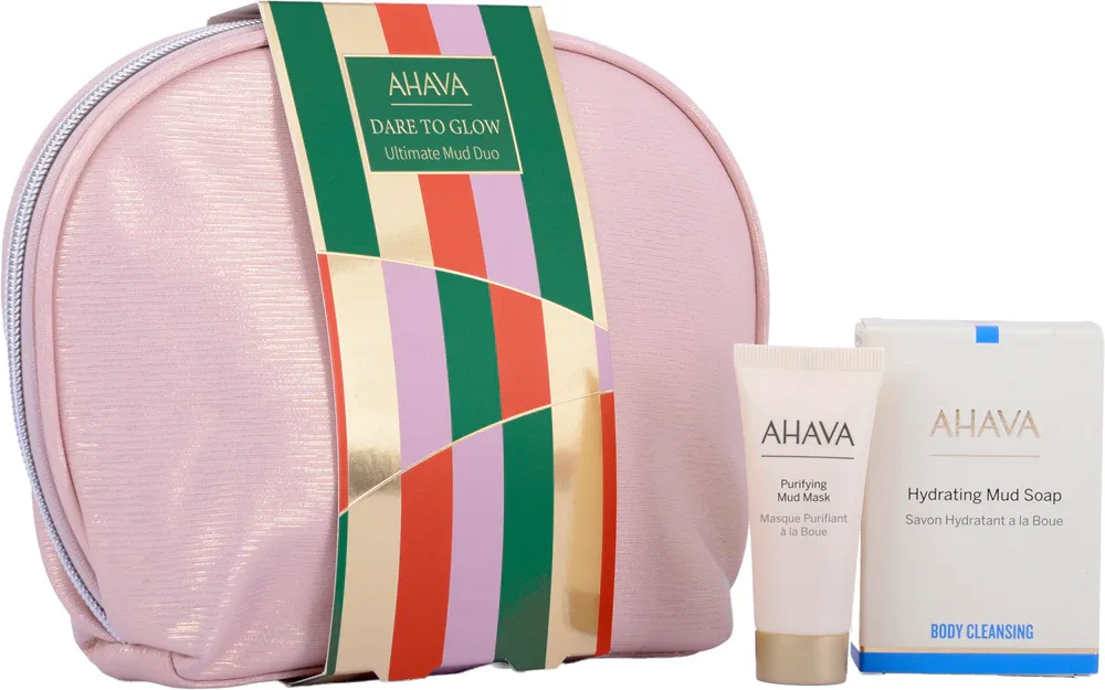 AHAVA Dare to Glow Ultimate Mud Duo - Подарочный набор для тела и лица