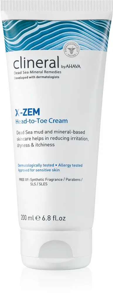 AHAVA Clineral X-ZEM - Крем для тела с интенсивным действием против раздражения и зуда кожи, 200 мл