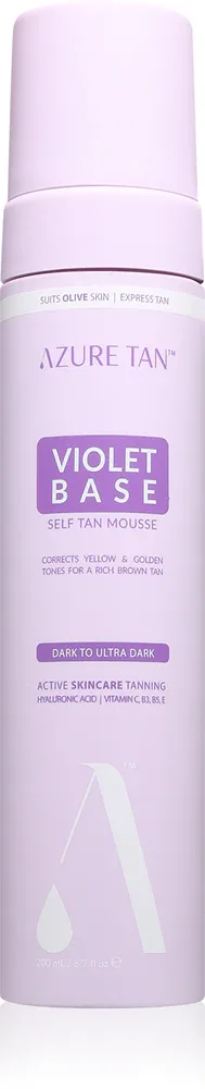 Azure Tan Violet Base - Автозагарный мусс Dark To Ultra Dark, 200 мл