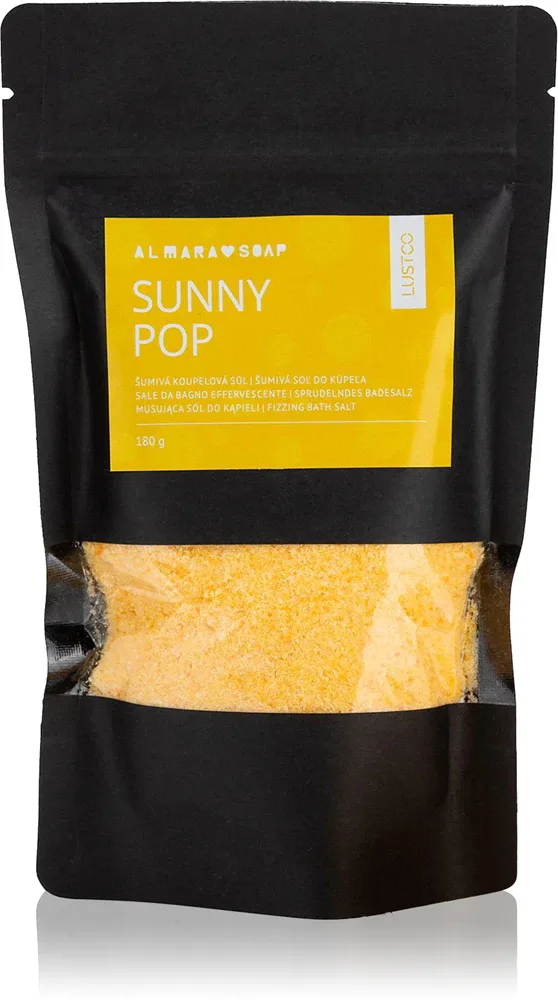Соль для ванны Almara Soap Bath Salt Sunny Pop расслабляющая, цитрусовый аромат, 180 г