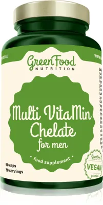 Добавка пищевая GreenFood Nutrition Multi VitaMin Chelate for Men витаминно-минеральный комплекс, в капсулах, 108 г