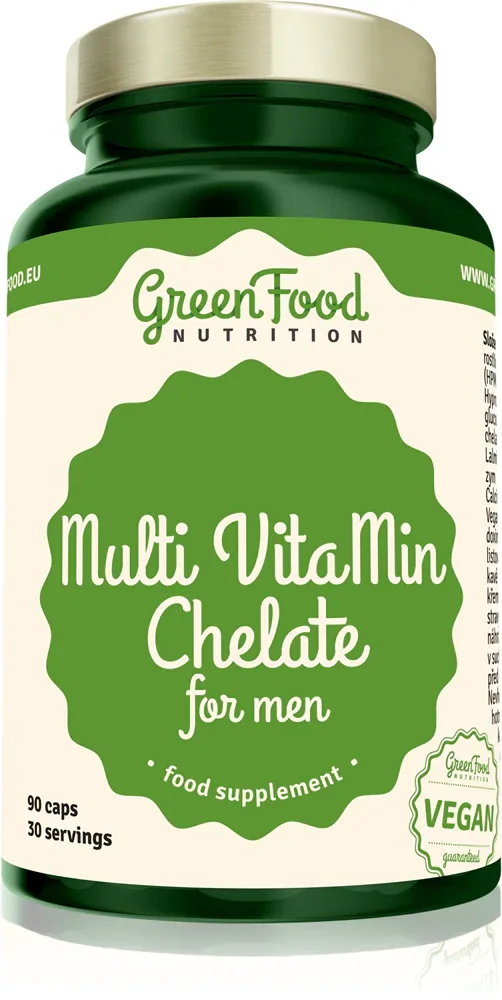 Добавка пищевая GreenFood Nutrition Multi VitaMin Chelate for Men витаминно-минеральный комплекс, в капсулах, 108 г