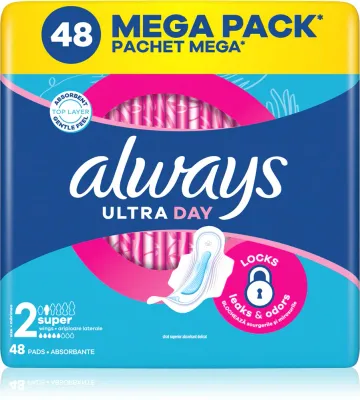Always Ultra Super Size 2 - Прокладки с крылышками, 48 шт