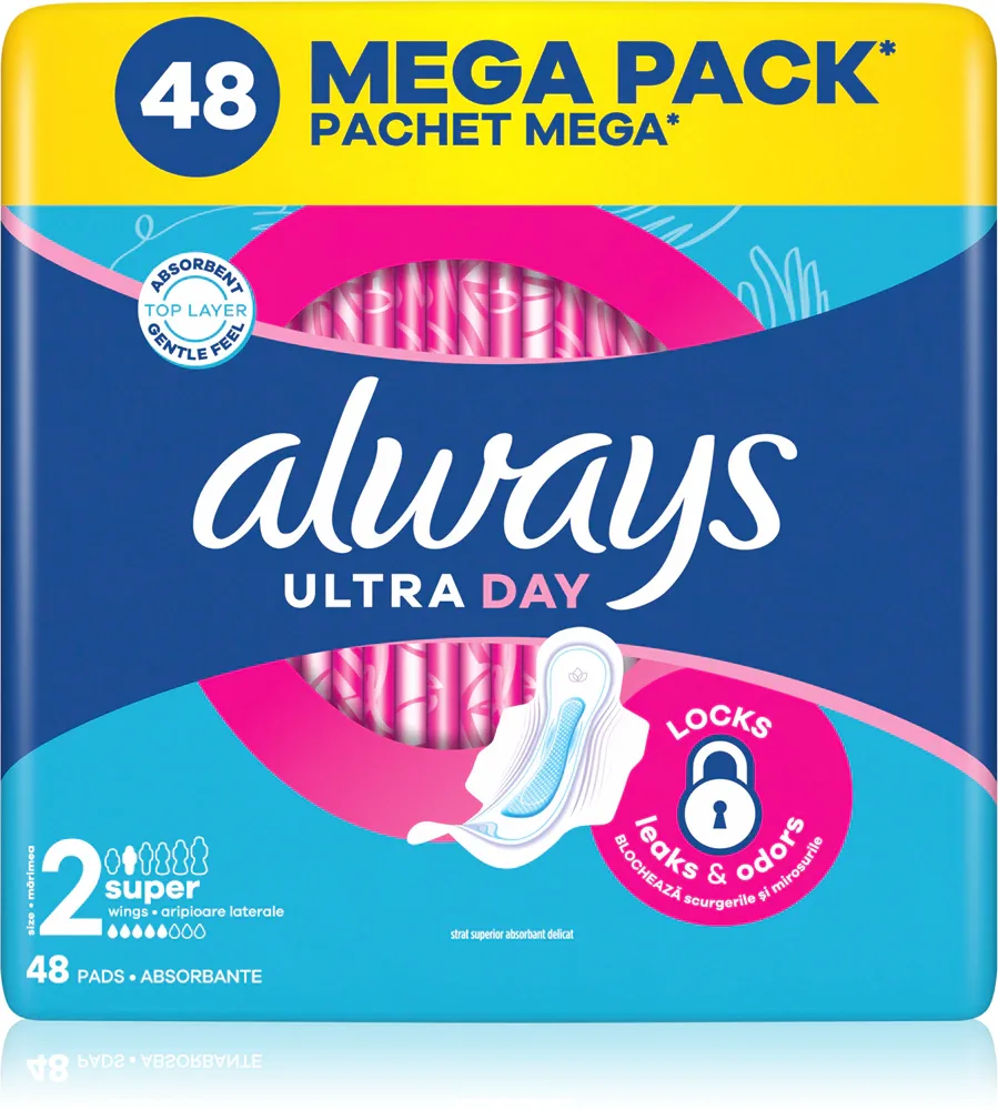 Always Ultra Super Size 2 - Прокладки с крылышками, 48 шт
