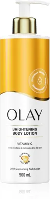 Молочко для тела Olay Vitamin C Brightening Body Lotion с витамином С и ниацинамидом, увлажняющее, 500 мл