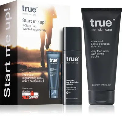 true men skin care Start Me Up! - набор для ухода за кожей для мужчин, 2 шт