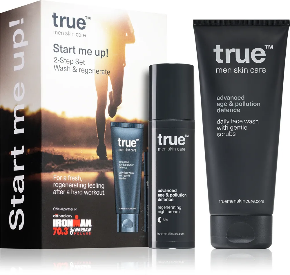 true men skin care Start Me Up! - набор для ухода за кожей для мужчин, 2 шт