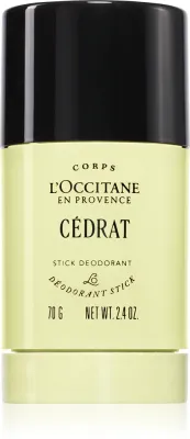 Дезодорант-стик L’Occitane Homme Cedrat мужской, с цитрусовым ароматом, 70 г