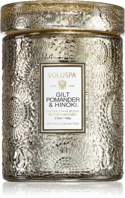 VOLUSPA Japonica Holiday Gilt Pomander & Hinoki - Ароматическая свеча