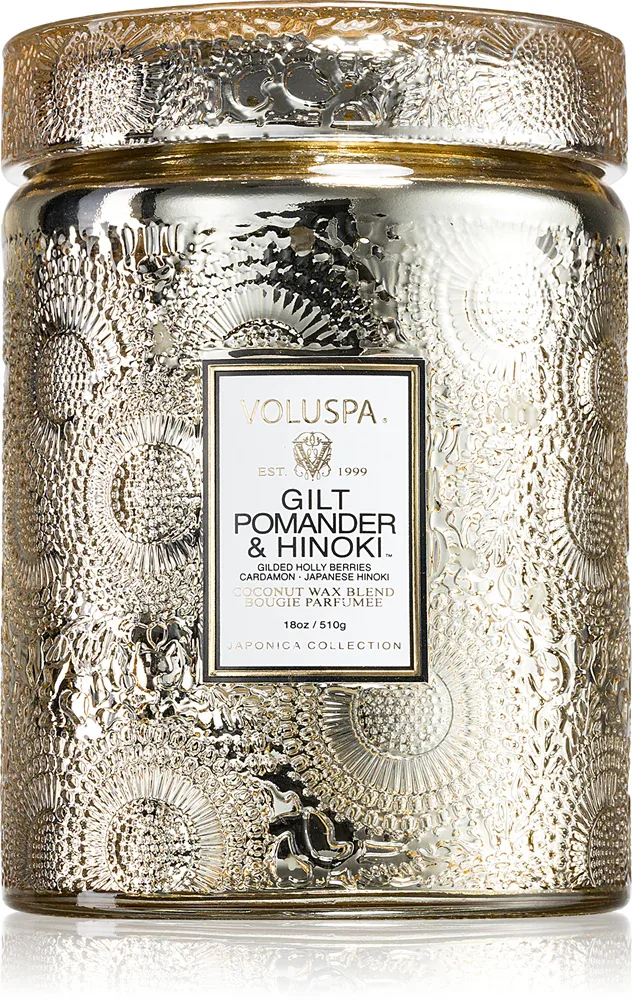 VOLUSPA Japonica Holiday Gilt Pomander & Hinoki - Ароматическая свеча