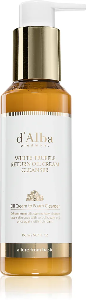 Масло для снятия макияжа d'Alba White Truffle Return Oil Cream Cleanser очищающее, для любого типа кожи, 150 мл