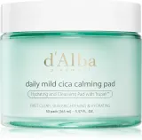 d'Alba Daily Mild Cica Calming Pad - Смягчающие влажные салфетки, 50 шт — фото 1