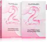 Numbuzin No. 2 Rose PDRN Collagen Plumping Sheet Mask - Увлажняющая маска в тканевом листе с эффектом осветления, 5 шт — фото 2